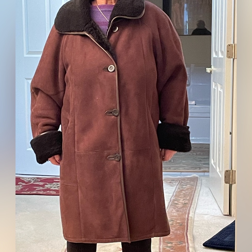 Shearling coat made in France